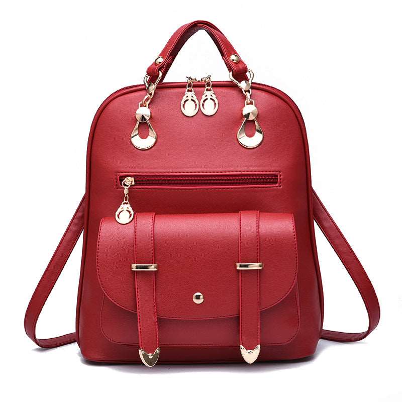 Women's Leather Dual-Use Backpack - By Qivii
