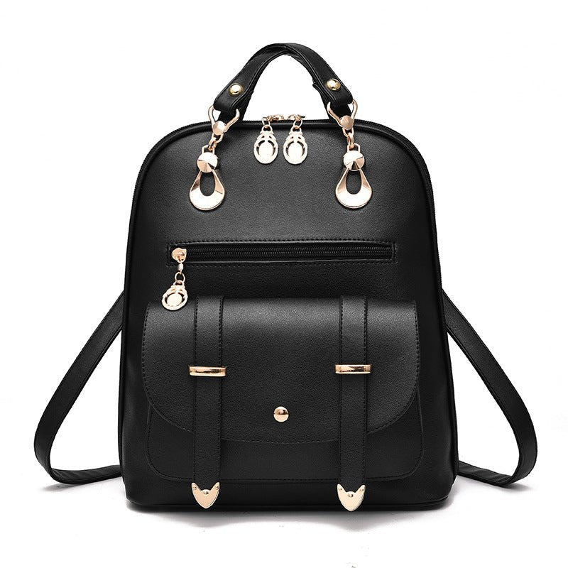 Women's Leather Dual-Use Backpack - By Qivii