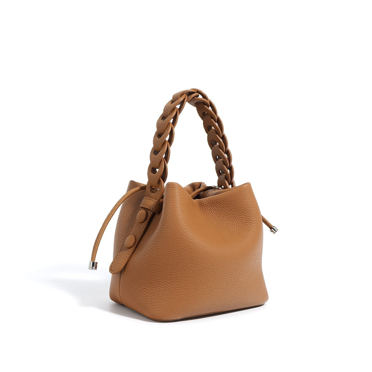 Women's Luxury Genuine Leather Bucket Bag Spring - By Qivii