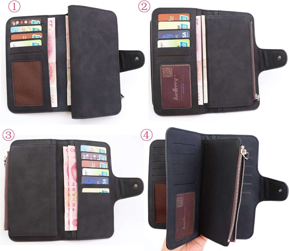 Women's Magnetic Clasp Wallet - By Qivii