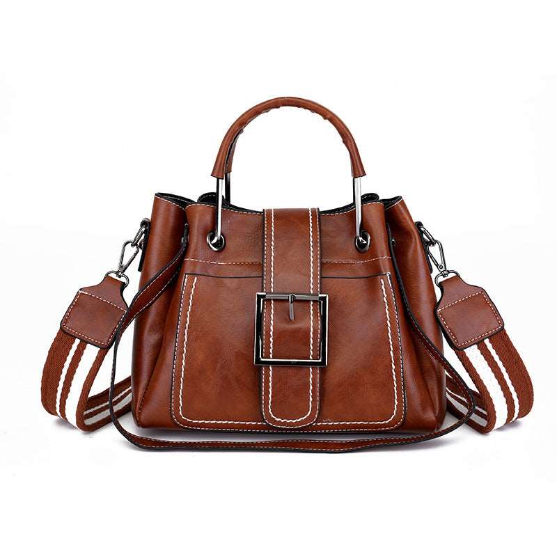 Women's Soft Vintage Bucket Handbag - By Qivii