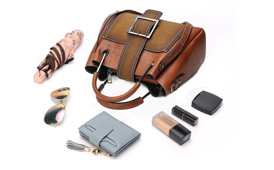 Women's Soft Vintage Bucket Handbag - By Qivii