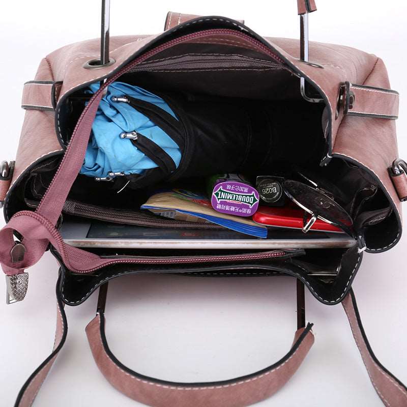 Women's Soft Vintage Bucket Handbag - By Qivii