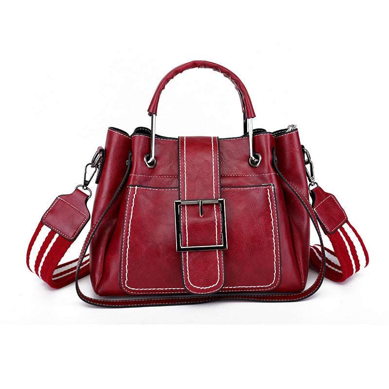 Women's Soft Vintage Bucket Handbag - By Qivii