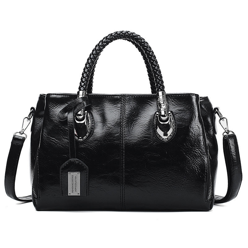 Women's Vintage Leather Handbag - By Qivii