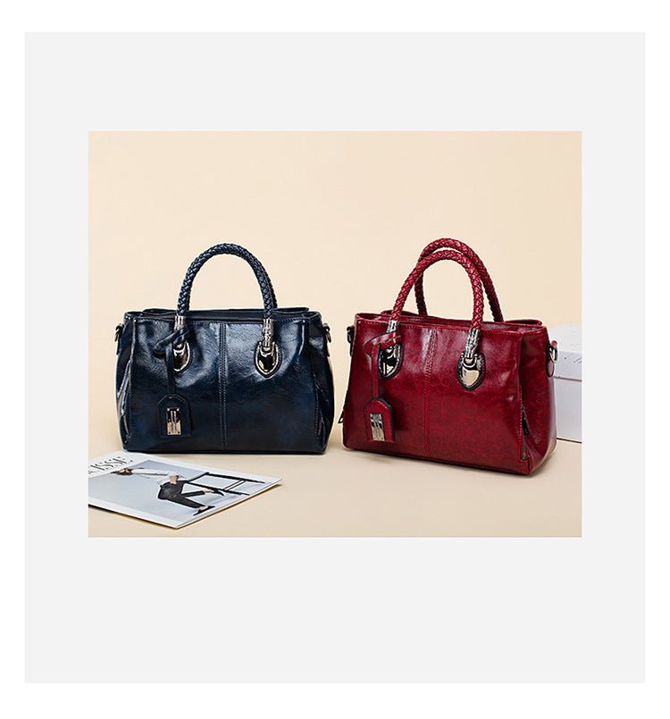 Women's Vintage Leather Handbag - By Qivii
