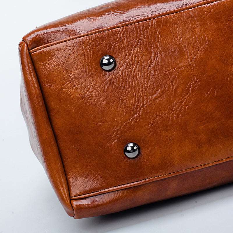 Women's Vintage Leather Handbag - By Qivii