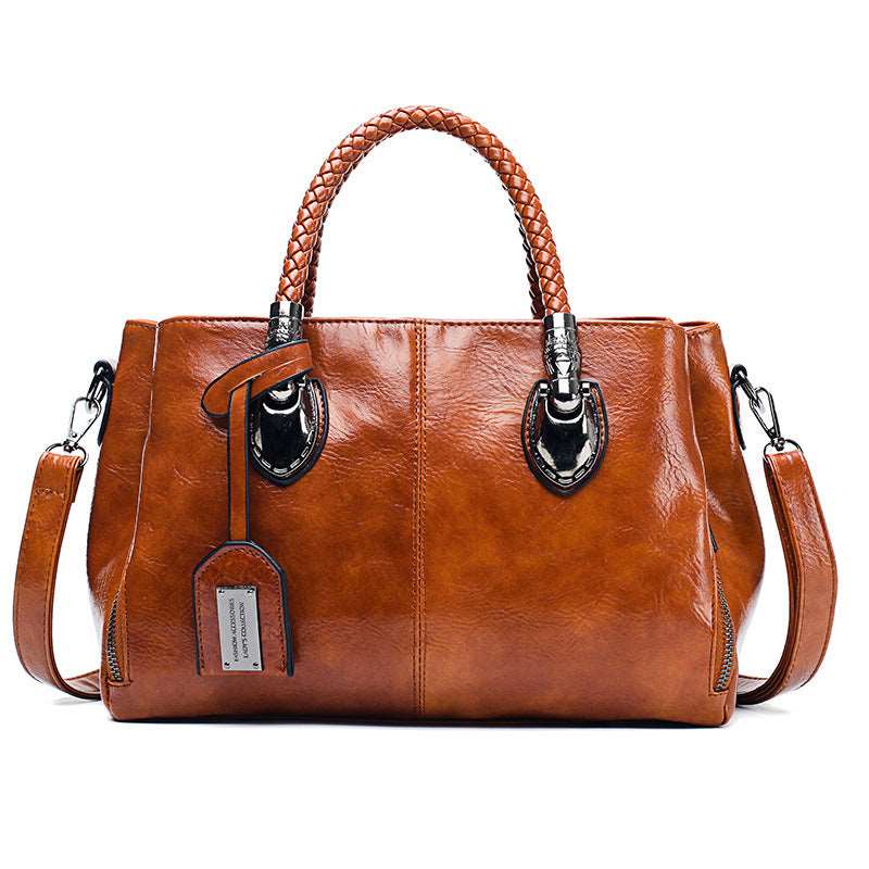 Women's Vintage Leather Handbag - By Qivii
