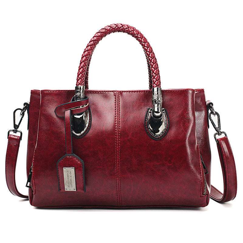 Women's Vintage Leather Handbag - By Qivii