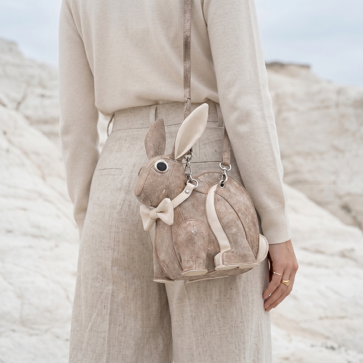 Bunny Belle Crossbody in Vegan Leather  - By Qivii