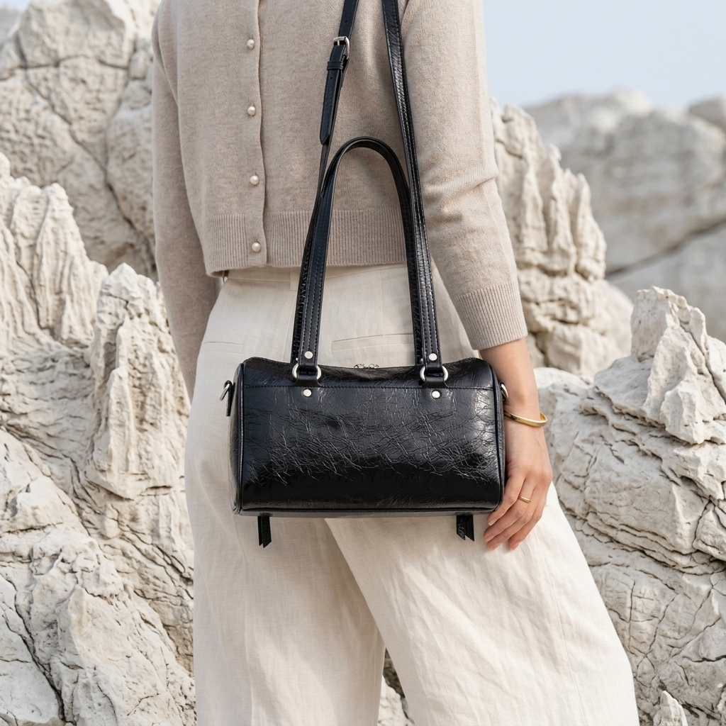 Linea Mini Handbag in Pure Leather  - By Qivii