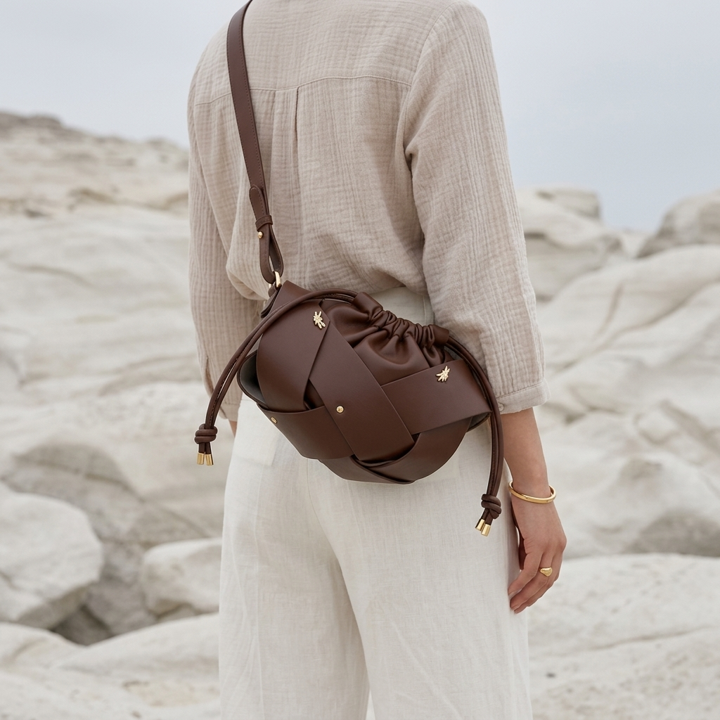 Aurea Knot Bag in Vegan Leather  - By Qivii