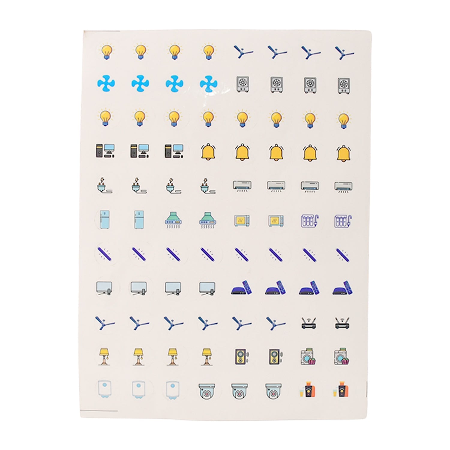 Smart Switch Icon Sticker Sheet (1 Sheet, 88 Icons)