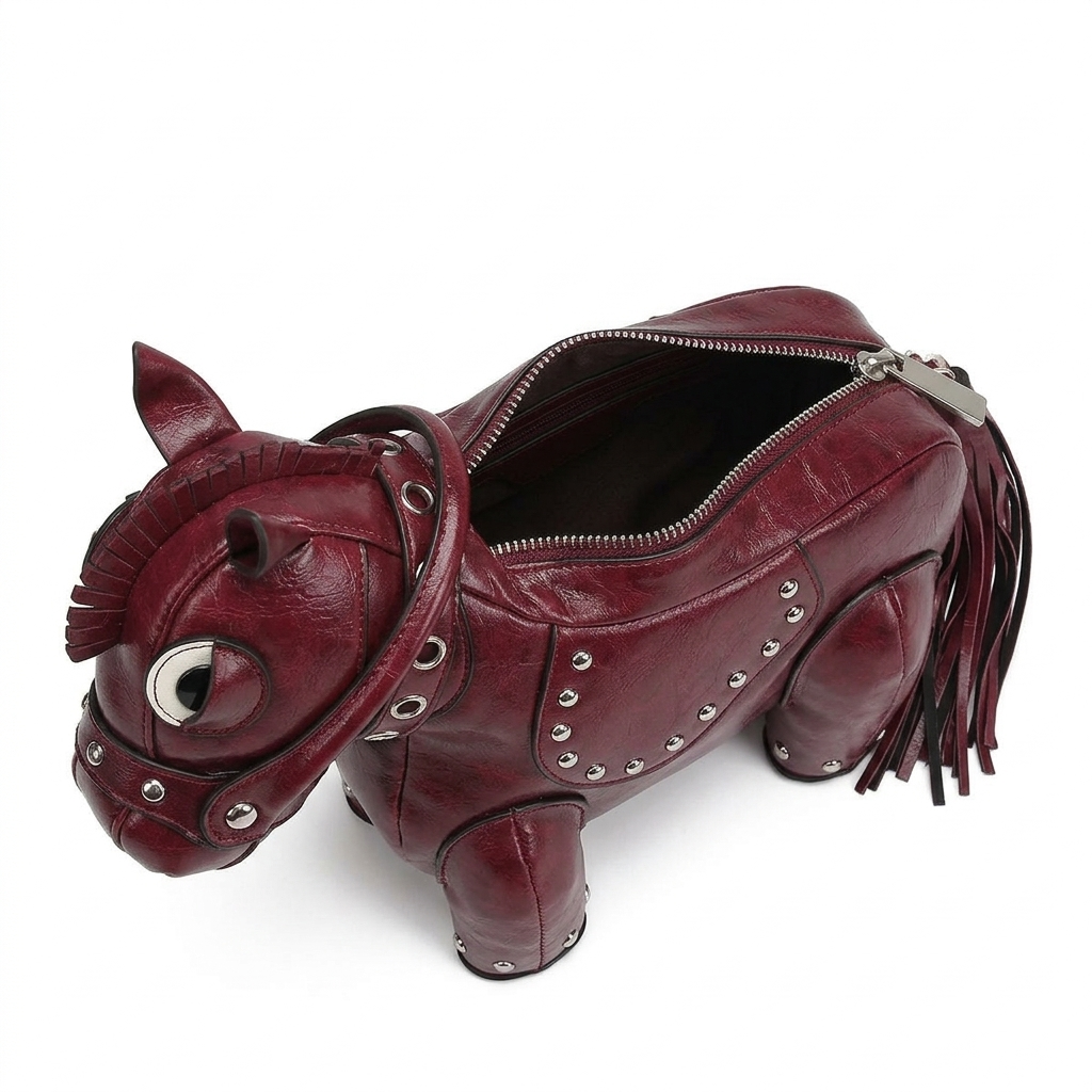 Cavallo Handbag in Vegan Leather  - By Qivii