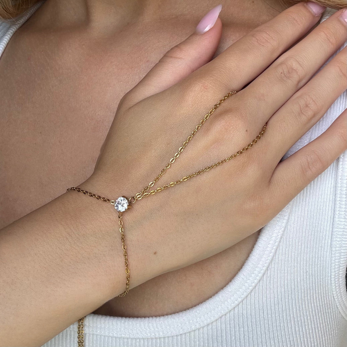 She's A Gem Hand Chain | By Qivii