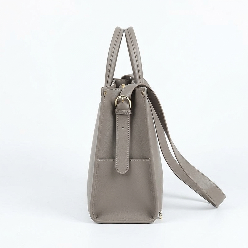 Sera Tote in Pure Leather  - By Qivii