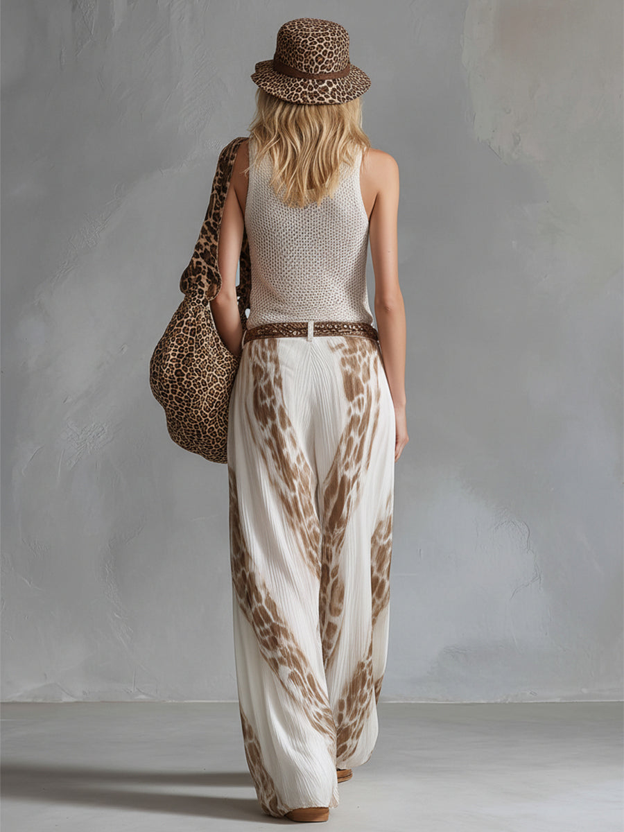 Elegant Vacation Style White Mesh Knit Tank Top  - By Qivii