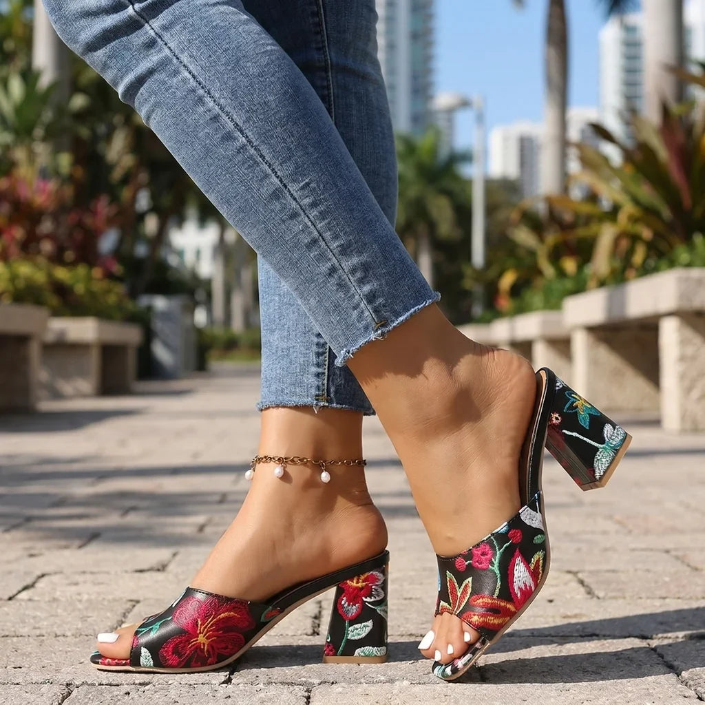 Fatima Platform Sandals  - By Qivii