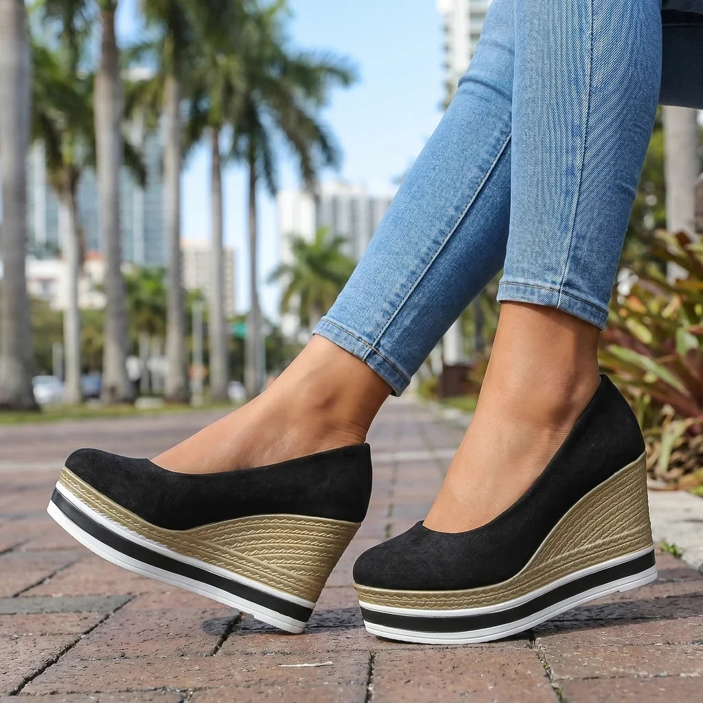 Gemma Wedge Pumps  - By Qivii