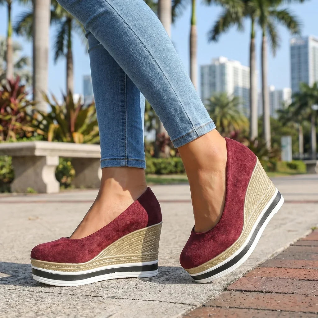 Gemma Wedge Pumps  - By Qivii