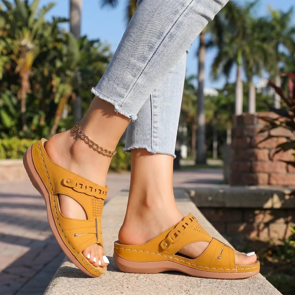 Cleo Platform Wedge Sandals  - By Qivii
