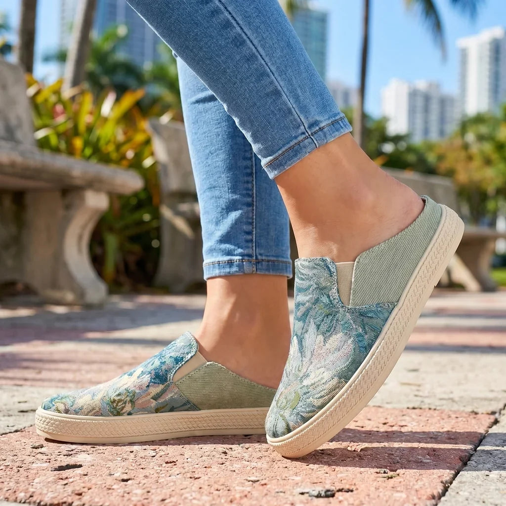 Krystal Knit Mules  - By Qivii