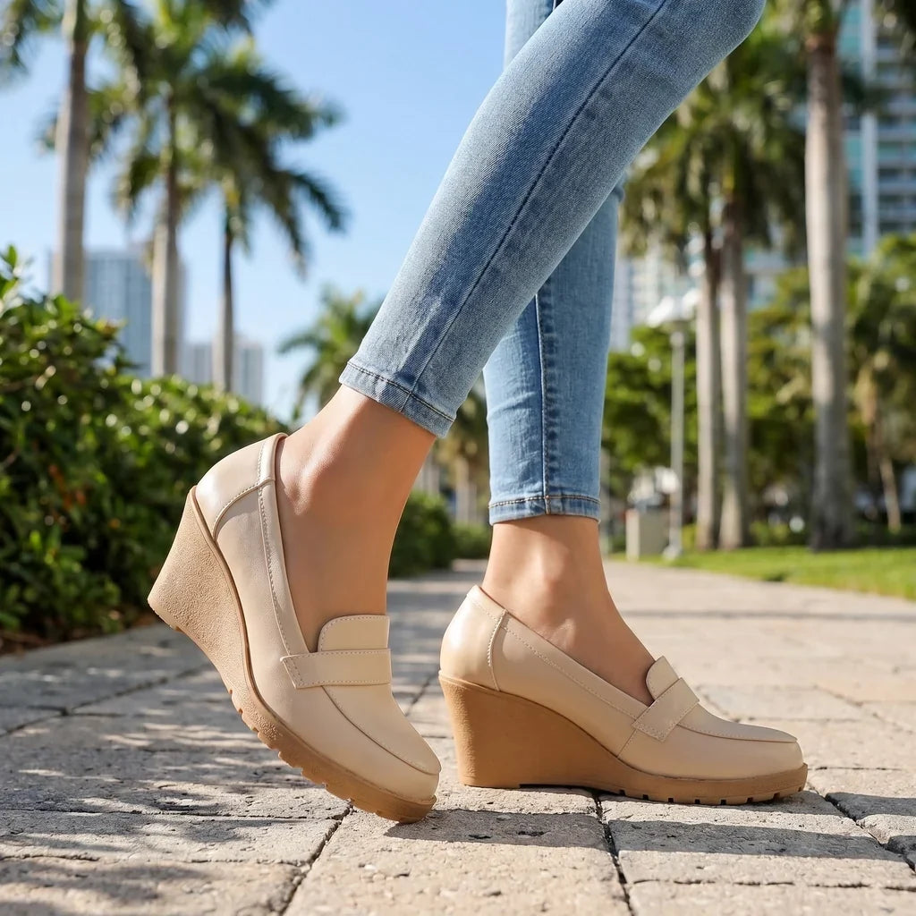 Cassie Wedge Pumps  - By Qivii