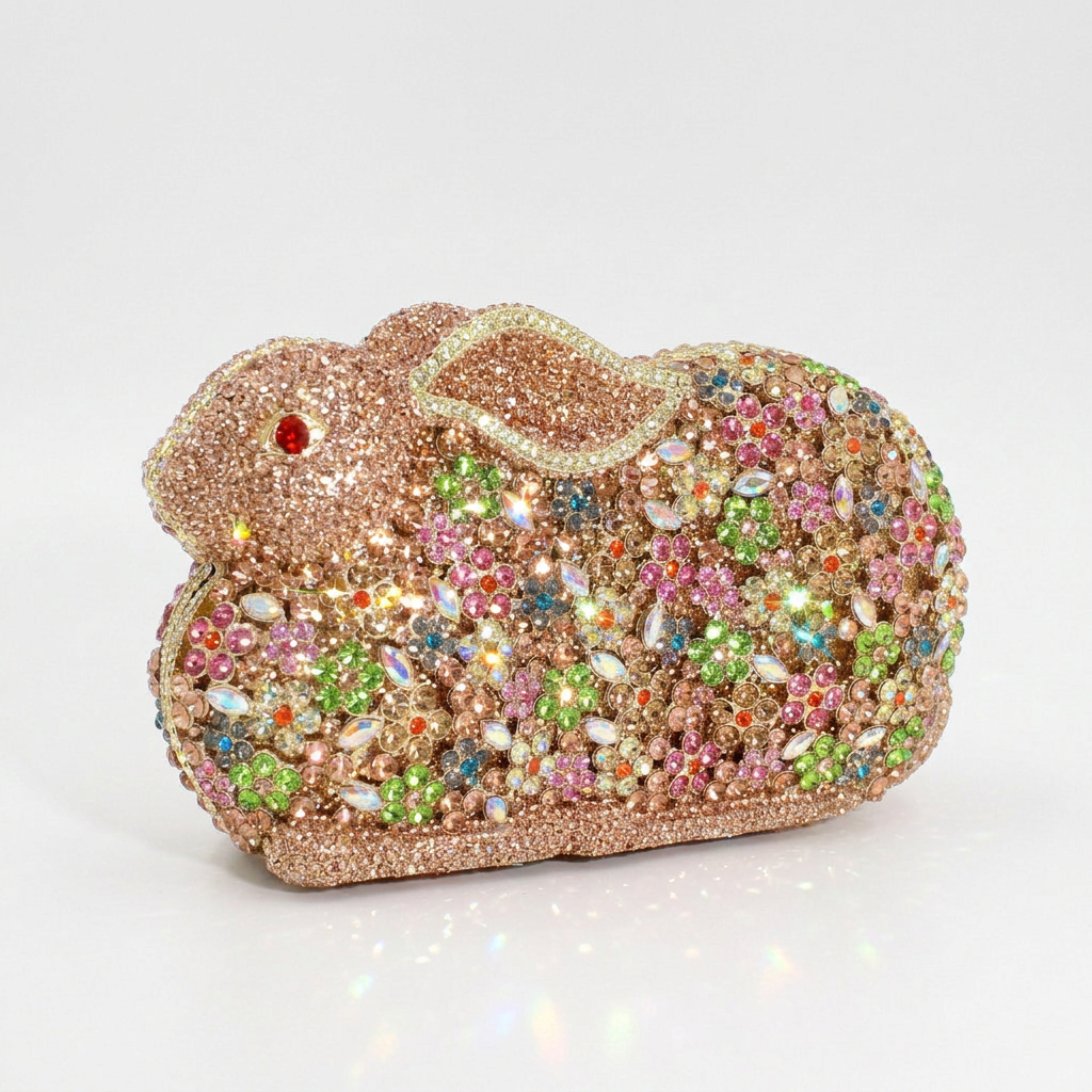 Bunny Crystal Clutch  - By Qivii