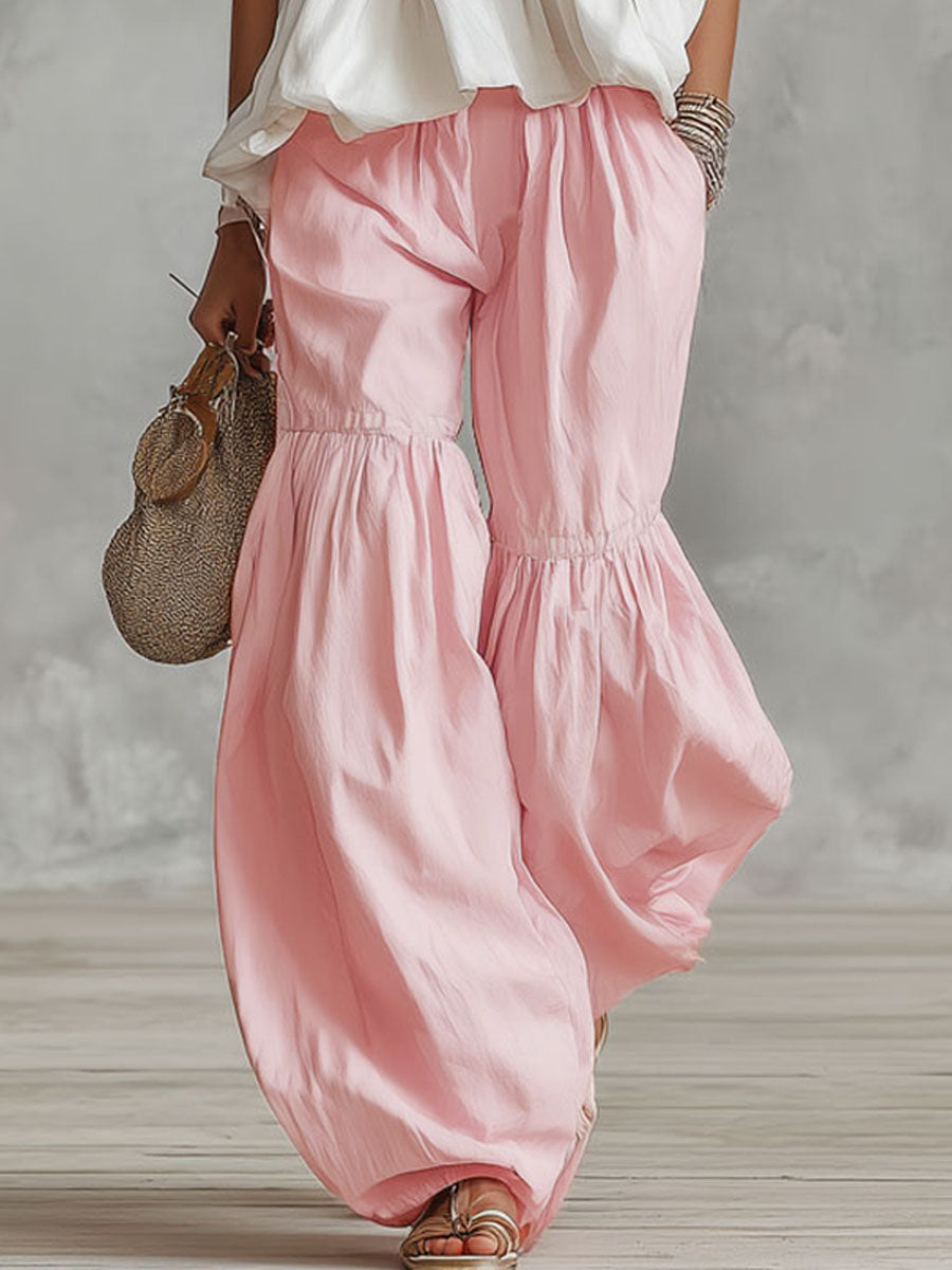 Cotton Turtleneck Sleeveless Top And Pants Set  - By Qivii