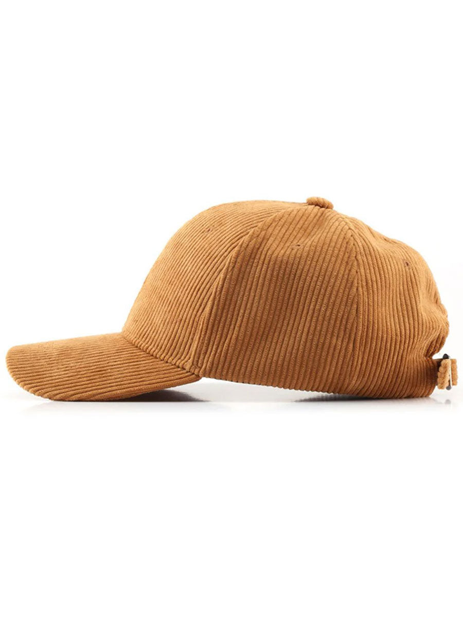 Casual Retro Corduroy Sports Warm Baseball Cap  - By Qivii