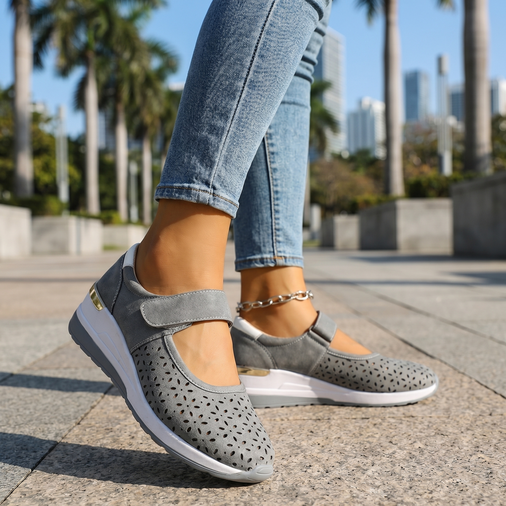 Lena Strap Orthopedic Sneakers  - By Qivii