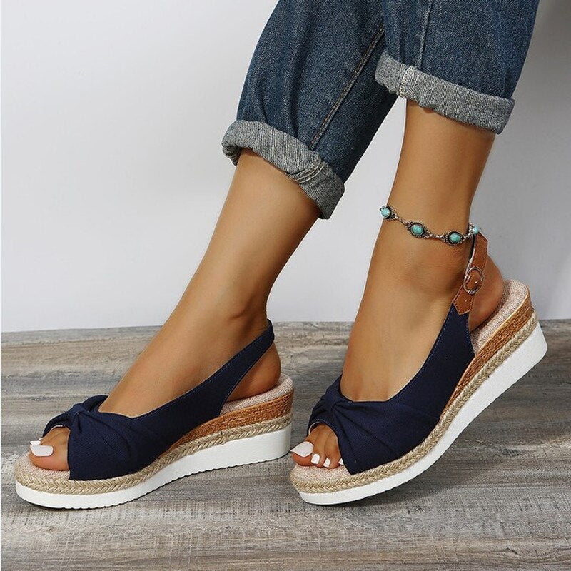 Candy - Orthopädische Peep-Toe Sandalen  - By Qivii