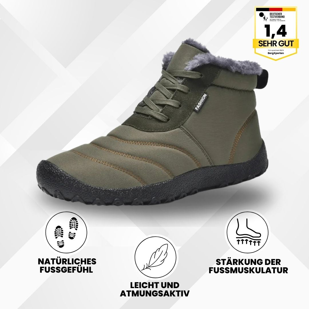 OrthoWarm - Schmerzlindernde, wasserabweisende & gefütterte Barfußschuhe  - By Qivii