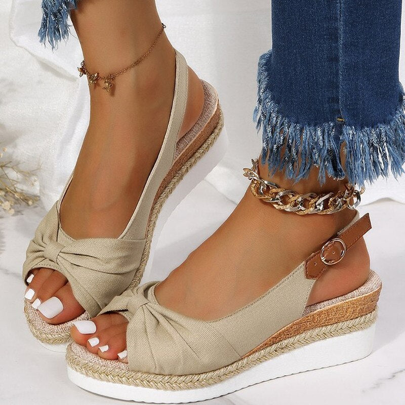 Candy - Orthopädische Peep-Toe Sandalen  - By Qivii