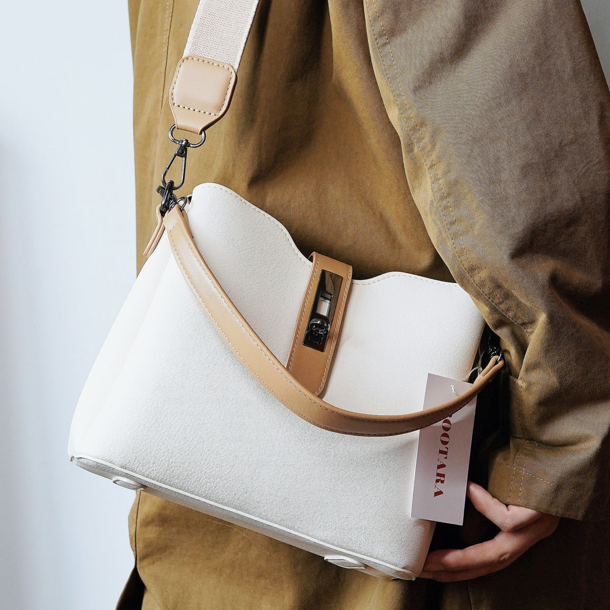 Women's Premium Textured Bucket Bag - Vintage Multi-Layer Large Capacity Handheld/Shoulder/Crossbody Tote