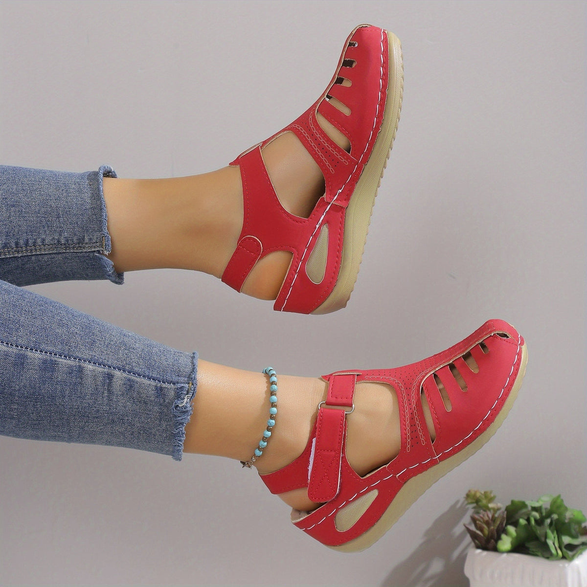 Leni – Komfort Sandalen mit sanfter Erhöhung  - By Qivii