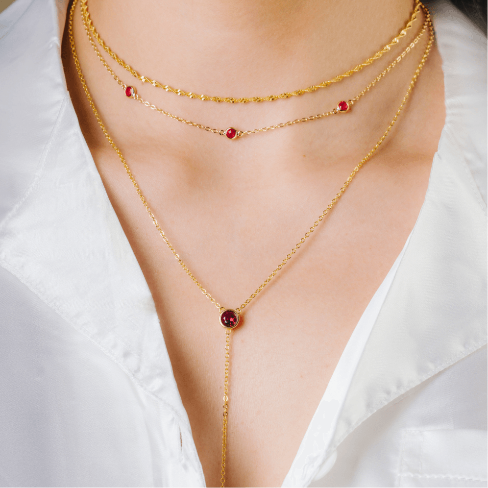 Alina Lariat Necklace | By Qivii