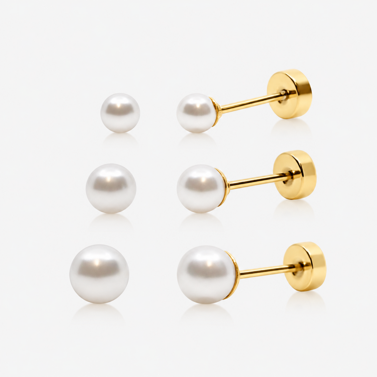 Lover Girl Flat Back Earring 3 Piece Set | By Qivii