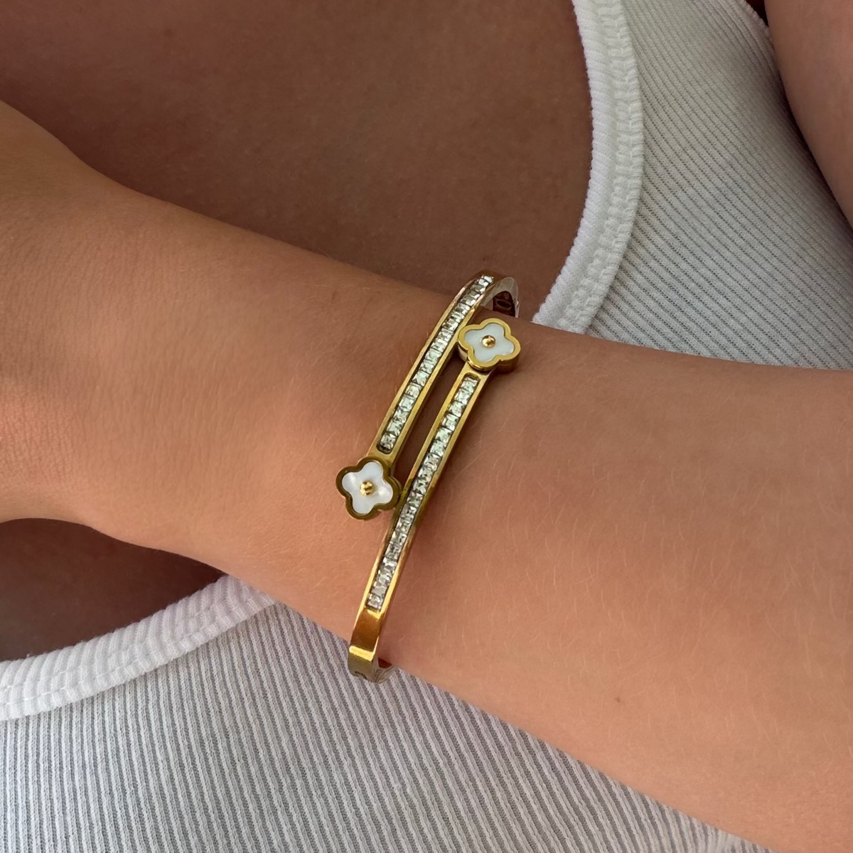 Lucky Row Bangle | By Qivii