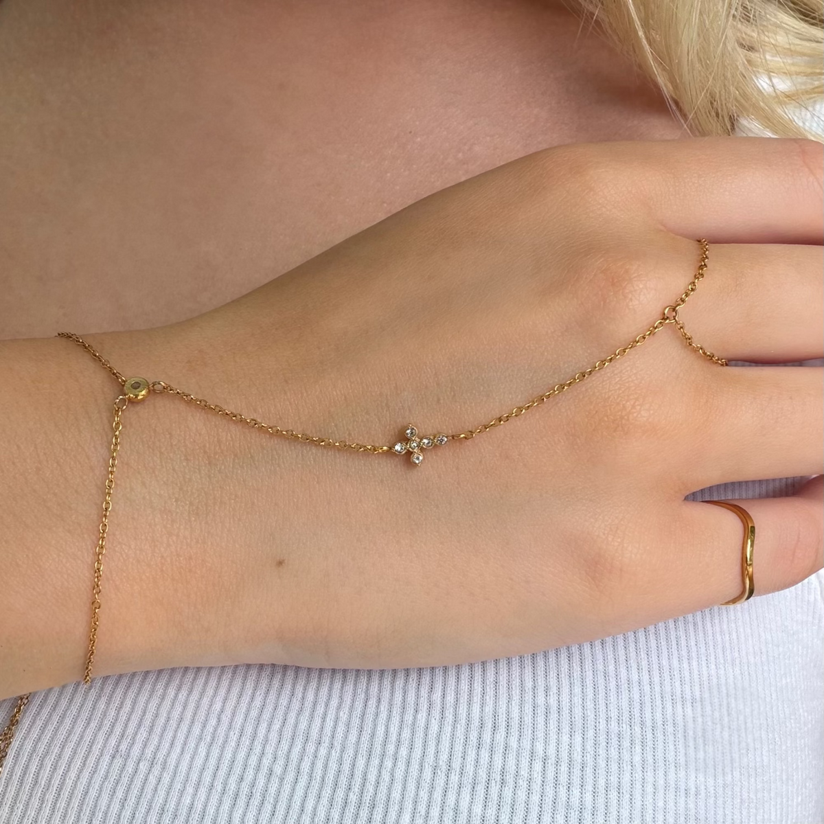 Sunday Angel Hand Chain | By Qivii