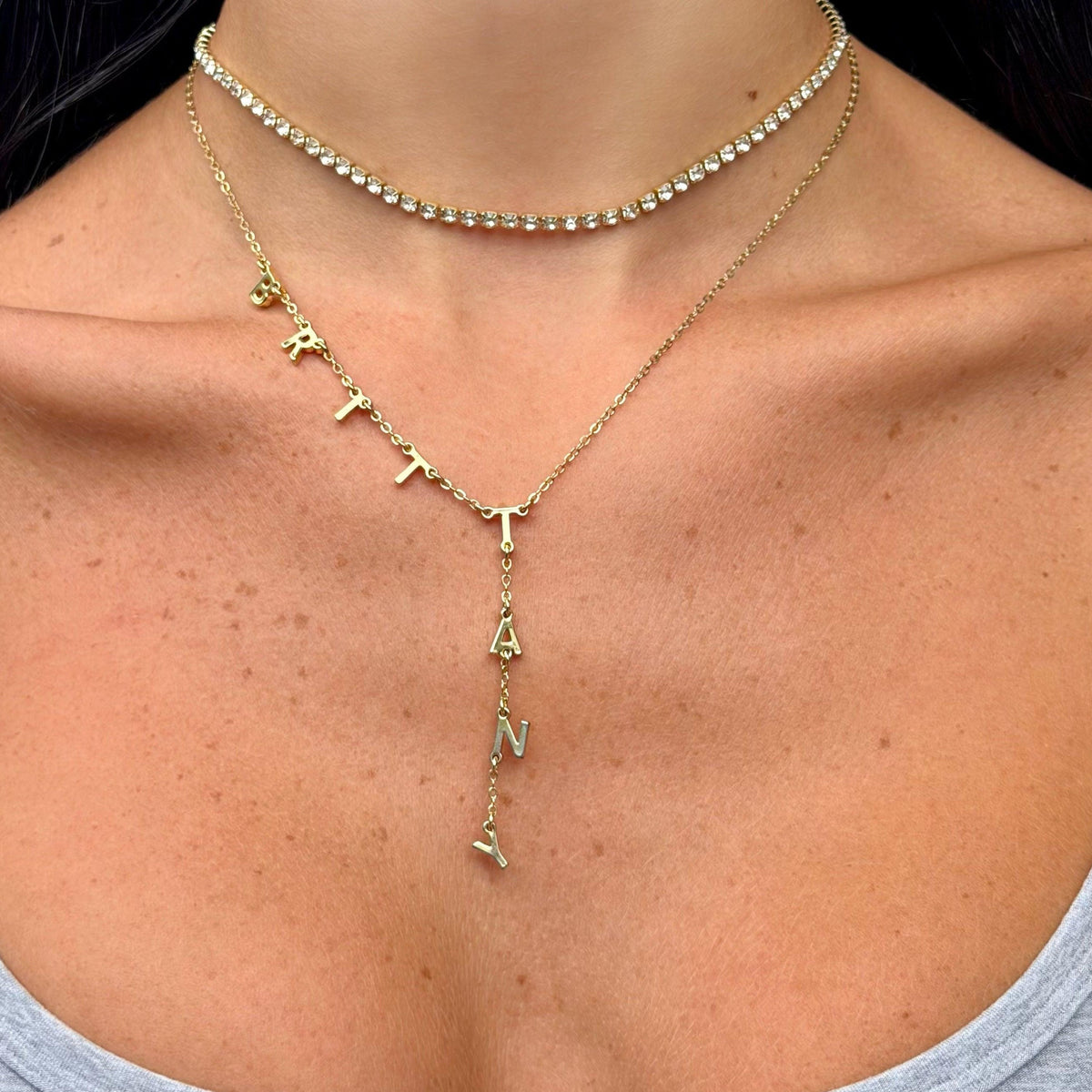 Nena Tennis Necklace | By Qivii