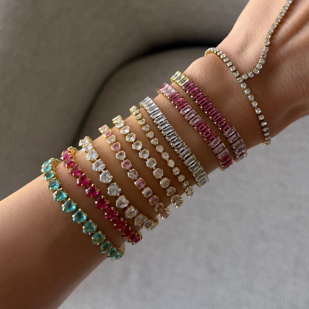 Frost Beam Tennis Bracelet | By Qivii