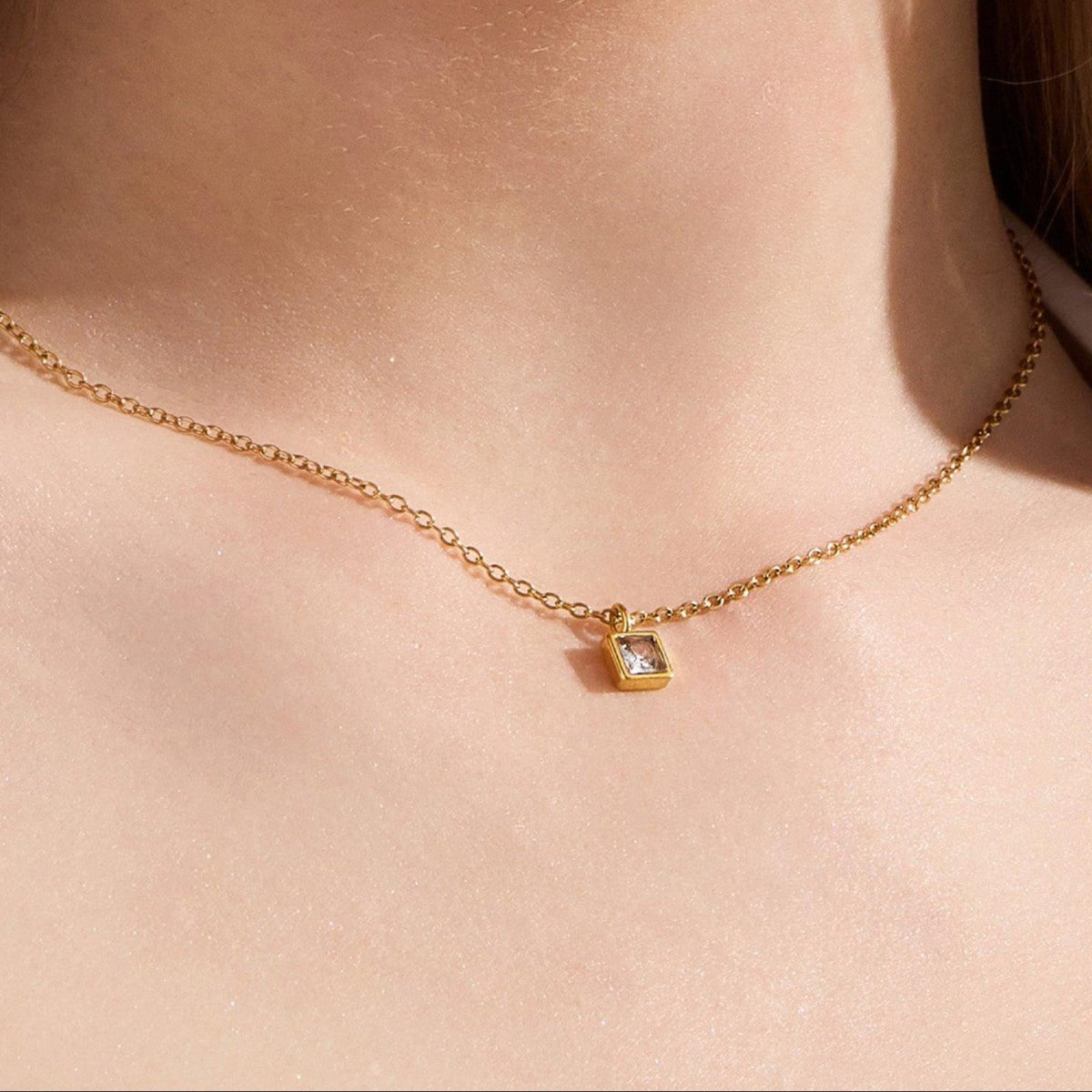 Faye Birthstone Necklace | By Qivii
