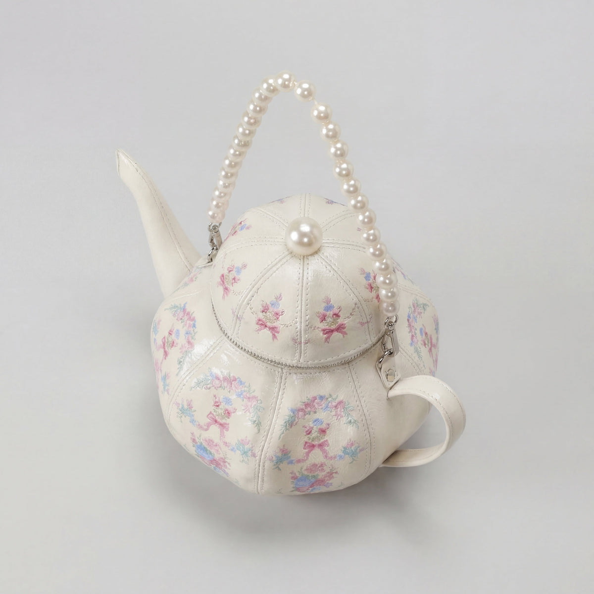 Rosé Teapot Bag in Vegan Leather  - By Qivii