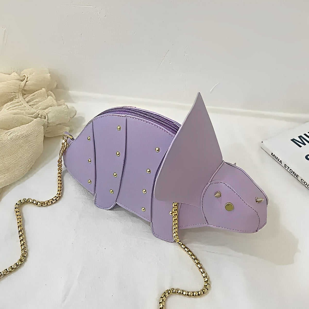 Tricy | Mini Sac Tricératops  - By Qivii