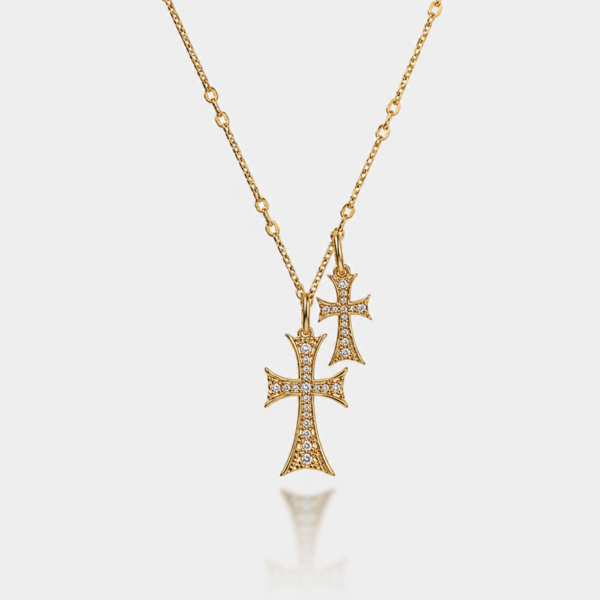 Double Cross Me Necklace | By Qivii