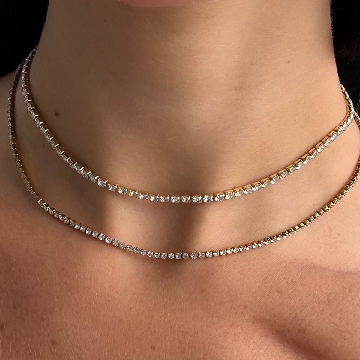 Nena Tennis Necklace | By Qivii