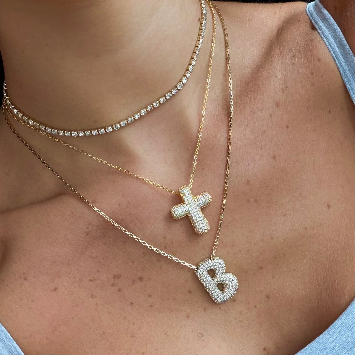 Nena Tennis Necklace | By Qivii