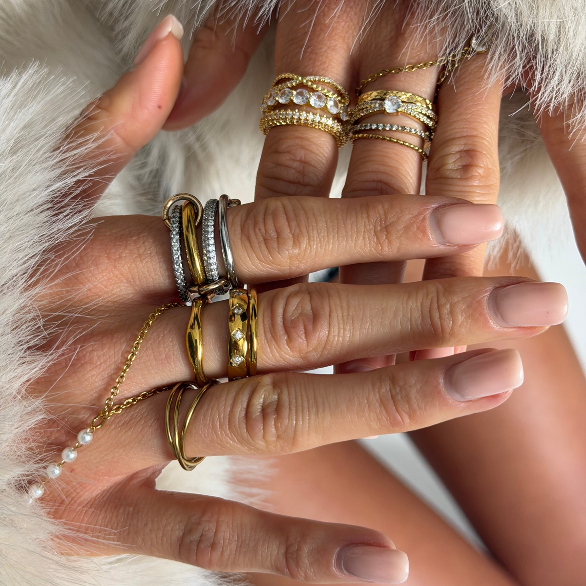Bonded Stacked Ring | By Qivii