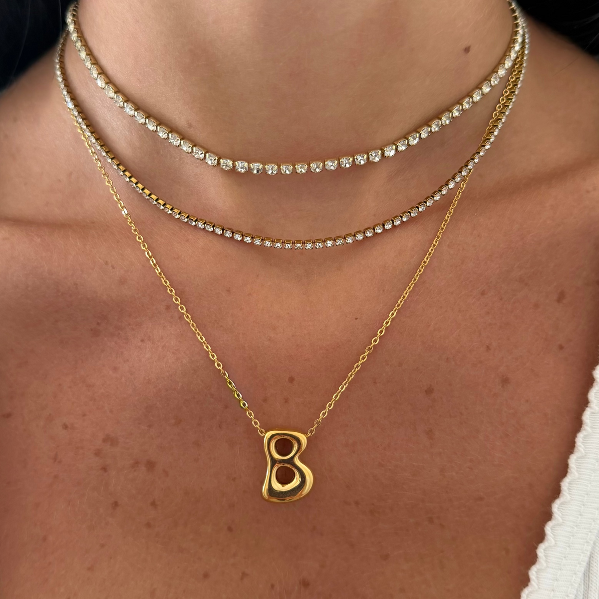 Nena Tennis Necklace | By Qivii